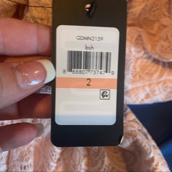 GUESS Lace Dress Blush Pink size 2 New With Tags - Picture 8 of 9